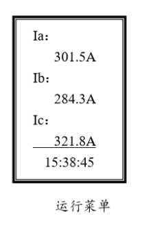 微机保护装置的实时监测交流量图