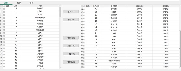 配网自动化综合测控通信单元点表配置表图片