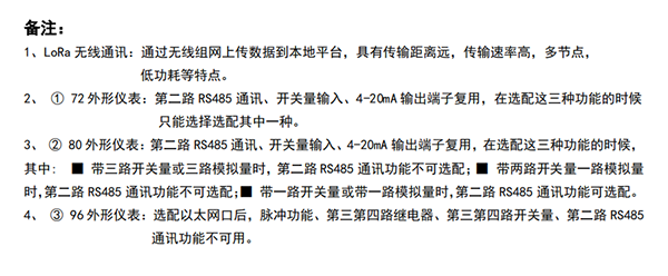 液晶三相多功能仪表功能配置图2